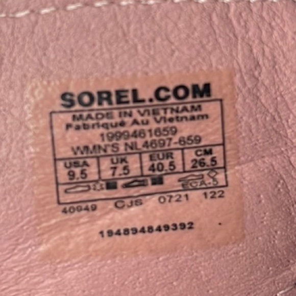 SOREL Kinetic Impact Slingback Sandals – Pink/Black – Women’s 9.5 - Picture 4 of 6